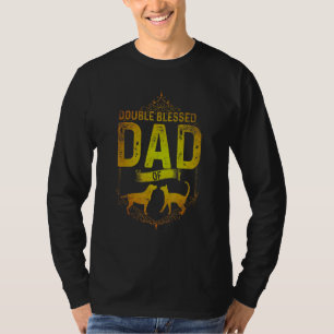 Männer doppelt gesegneter Vater nur ein Vater, der T-Shirt