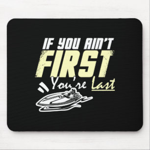 Männer Drag-Boat-Rennen Speedboot Motorboot Drag Mousepad