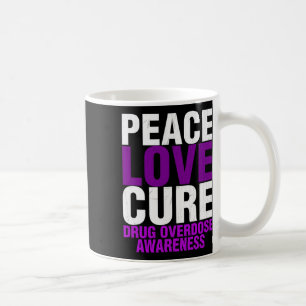 Männer-Drogen-Überdosis-Bewusstsein Frieden Liebe  Kaffeetasse