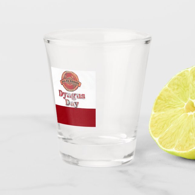 Männer Dyngus Day Polka Radio Schnapsglas (Vorderseite)