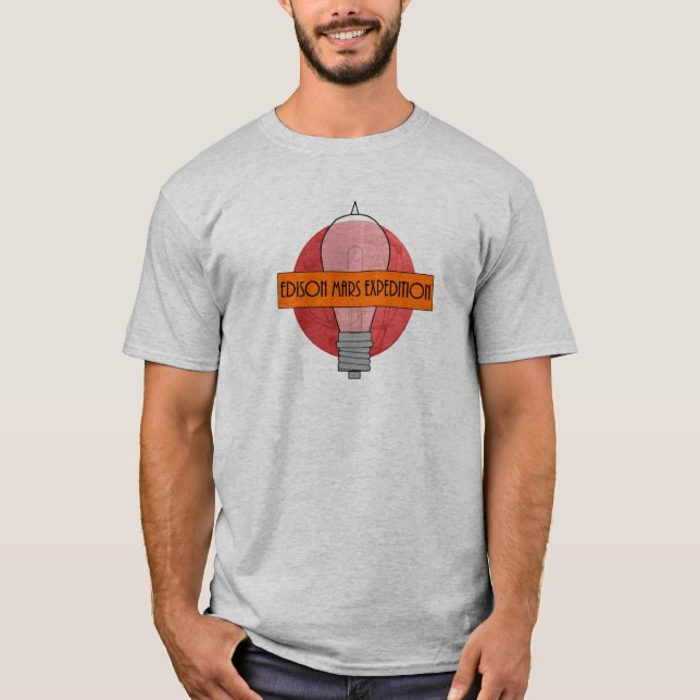 Männer Edison Mars Expedition T - Shirt (Vorderseite)
