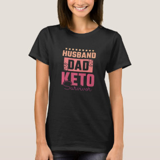 Männer Ehemann Vater Keto Überlebender T-Shirt