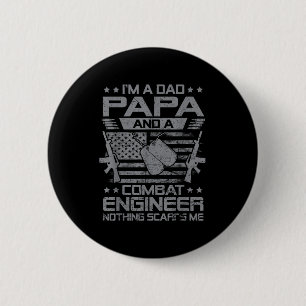 Männer ein Vater Papa und ein Kampfingenieur nicht Button