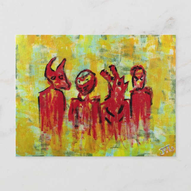 "Männer eines bestimmten Geschmacks" Postkarte (Vorderseite)