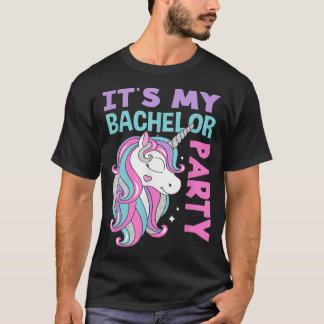 Männer Einhorn Männer ihre Bachelor-Party T-Shirt