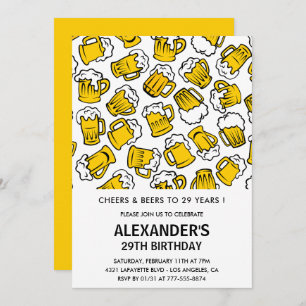 Männer Einladungen zum 29. Geburtstag