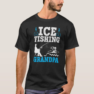 Männer Eisfischen Opa Lustig Winter Eisfischer T-Shirt