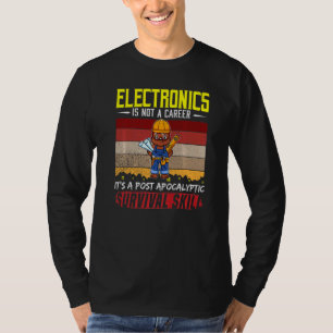 Männer Elektriker ist kein Beruf Elektrizitätsdrah T-Shirt