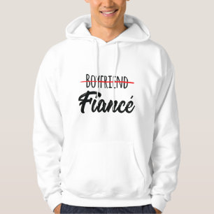 Männer Engagement Ankündigung Paare Freund Verlobt Hoodie