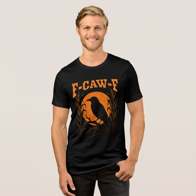 Männer F CAW F halloween Tri-Blend Shirt (Vorderseite voll)