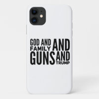 Männer, Familie und Waffen und Trump für Patriot