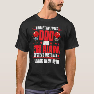 Männer Feueralarm-Installateur-Systeme-Techniker-H T-Shirt