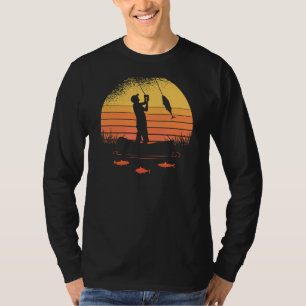 Männer Fischen Vater Vatertag Fisch Fischer T-Shirt