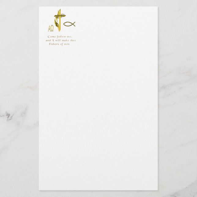 Männer-Fischer Briefpapier (Vorderseite)