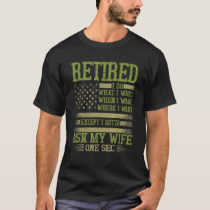 Männer Flag US für Ehemänner aus der Ehefrau ersch T-Shirt