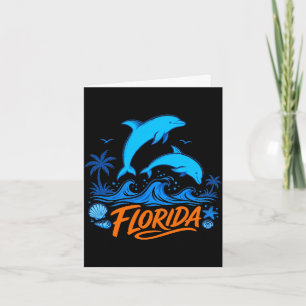 Männer Florida Delfine spielerische Ozeanwellen De Karte