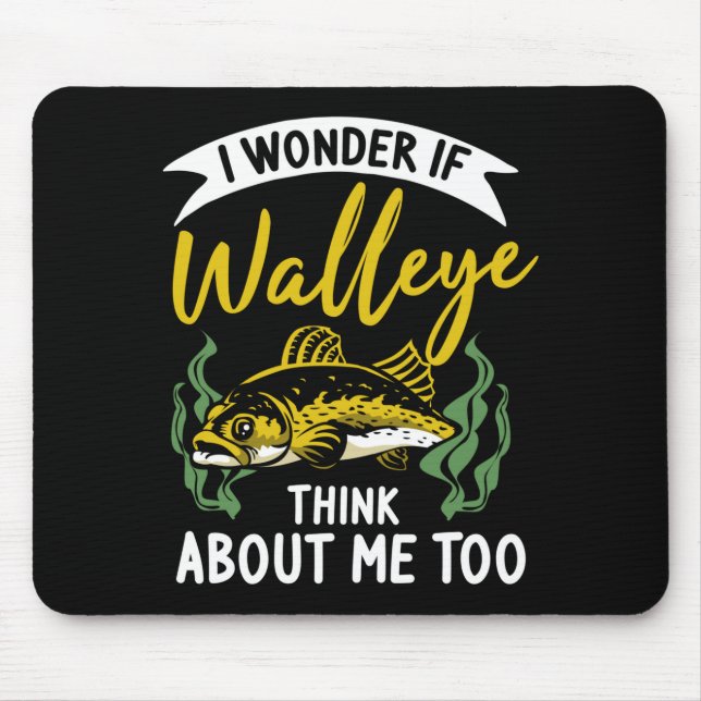 Männer fragen sich, ob Glasaugenbarsch-Angler Saug Mousepad (Vorne)