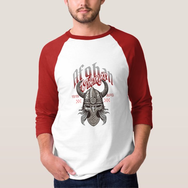 Männer/Frauen Afghanischer Wikinger Design T-Shirt (Vorderseite)