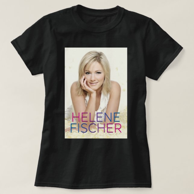 Männer Frauen Berühmte Helene Beautiful Fischer Fe T-Shirt (Design vorne)
