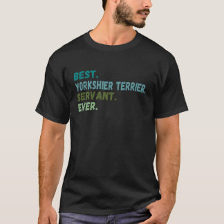 Männer Frauen Bester Hundediener je YORKSHIER TERR T-Shirt