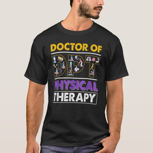 Männer Frauen betäubten Physiotherapeutin Doktorin T-Shirt (Vorderseite)