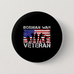 Männer Frauen Bosnier Krieg Veteran Button