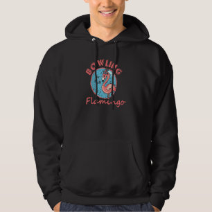 Männer Frauen Bowling Flamingo, Funny Animal Lover Hoodie