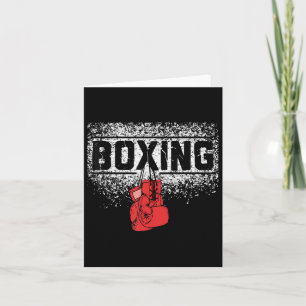 Männer Frauen Boxer-Vintage Boxhandschuhe Boxen Karte