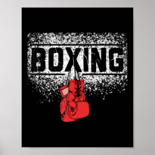 Männer Frauen Boxer-Vintage Boxhandschuhe Boxen Poster