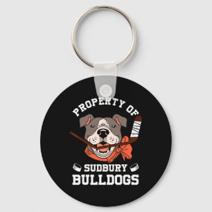 Männer Frauen Eigentum des Sudbury Bulldog Lustig Schlüsselanhänger