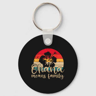 Männer Frauen Hawaiian Ohana Meetings Family Summe Schlüsselanhänger