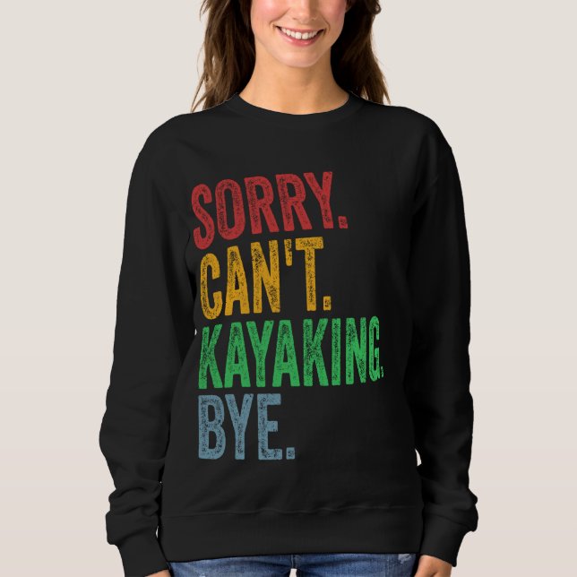 Männer Frauen Kayaking Kayak Sweatshirt (Vorderseite)
