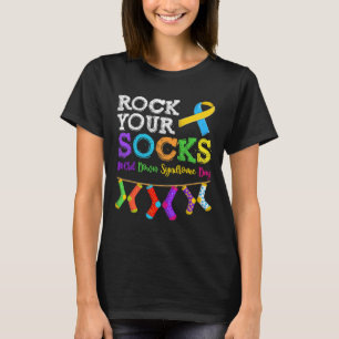Männer Frauen Kind Down-Syndrom-Bewusstsein  T-Shirt