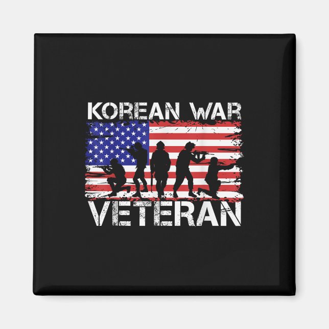 Männer Frauen Koreakrieg Veteran Magnet (Vorne)