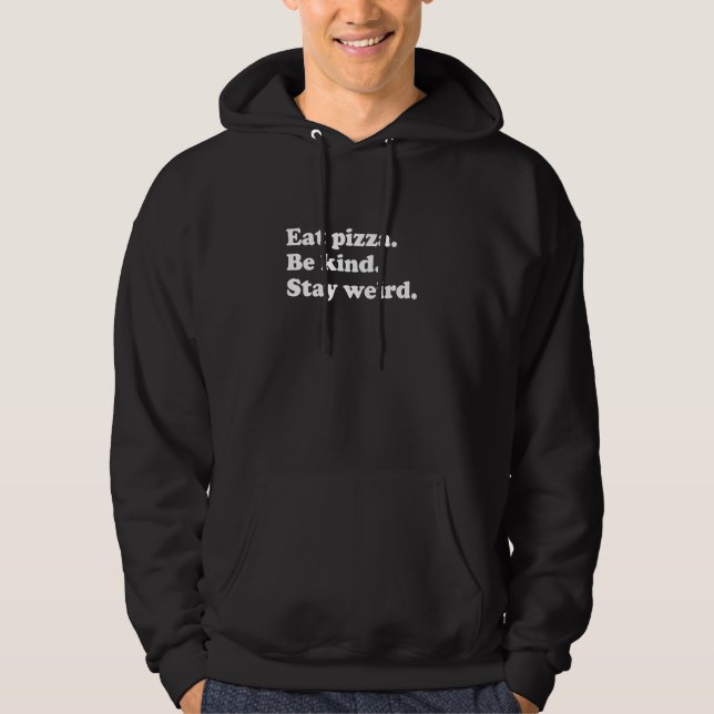 Männer Frauen Teens Boys oder Mädchen Pizza Hoodie (Vorderseite)