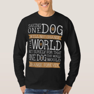 Männer Frauen Tierrettungsteam Hunde Lover-Geschen T-Shirt