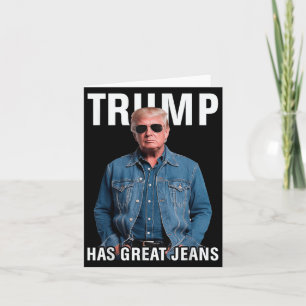 Männer Frauen Trump große Jeans Funny Meme Karte