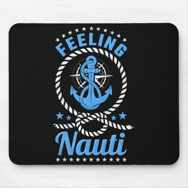 Männer fühlen sich nauti Boating-Leistung  Mousepad (Vorne)