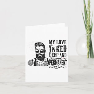 Männer für Anti-Valentinstag Tattoooid Single Man Karte
