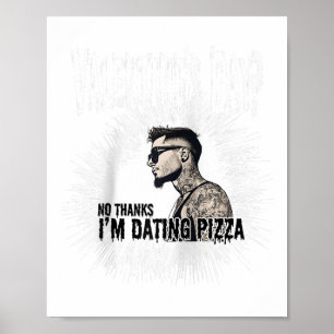 Männer für Anti-Valentinstag Tattoooid Single Man Poster