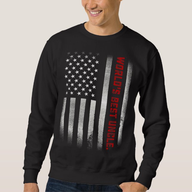 Männer für den besten Onkel der Welt je Fahne 1 Sweatshirt (Vorderseite)
