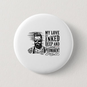 Männer für den Valentinstag Button