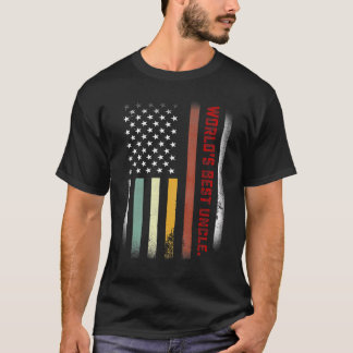Männer für die beste Onkel der Welt je US-Flagge T-Shirt