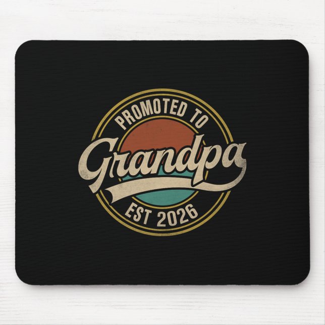 Männer für Großvater 2026 beworben Mousepad (Vorne)