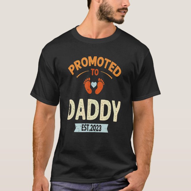 Männer für neuen Vater zu Papa befördert T-Shirt (Vorderseite)