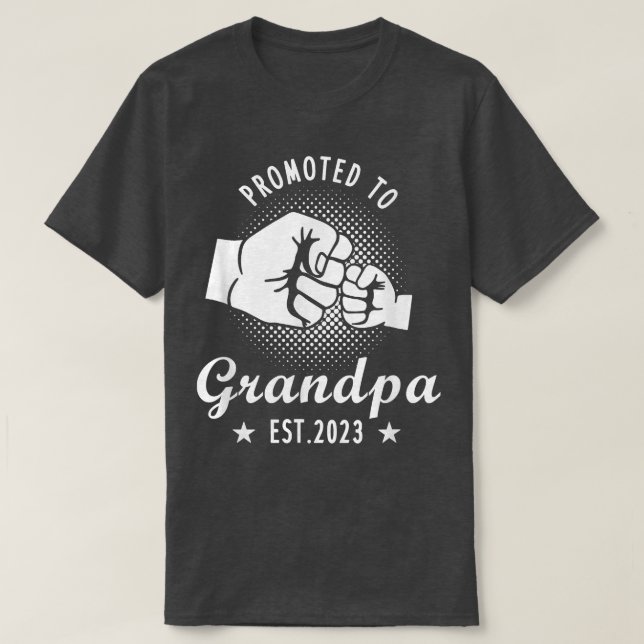 Männer für Opa Est 2023, Großschwangerschaft T-Shirt (Design vorne)