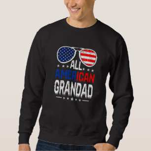 Männer ganz amerikanische Großmutter 4. Juli Vater Sweatshirt