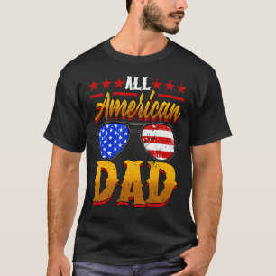 Männer ganz amerikanischer Vater 4. Juli Unabhängi T-Shirt