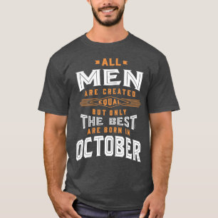 Männer Geboren im Oktober T-Shirt