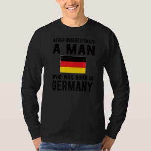 Männer Geboren in Deutschland deutsche Flagge Deut T-Shirt